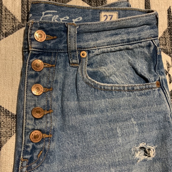High waisted Free People blue jeans - Picture 2 of 6